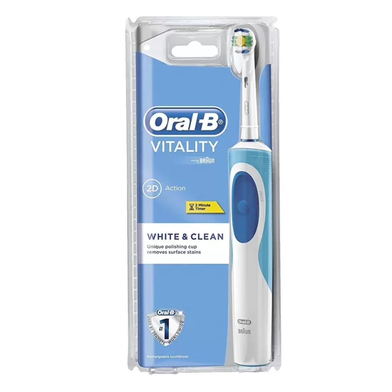 Oral-B Vitality 3D White Elektrische Zahnbürste – Effektive Reinigung, Aufhellung & sanfte Pflege für strahlendes Lächeln