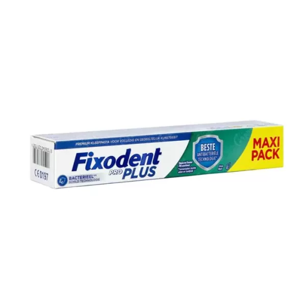 Fixodent Kleefpasta Plus Duo Protect 57g - 6 Stuks, Sterke Hechting, Voorkomt Voedselresten, Comfortabel Kunstgebit Gebruik