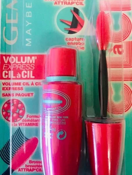 Maybelline Volume Express Cil à Cil Mascara - Volumen & Länge für Wimpern, tiefschwarze Farbe, wasserfest, 9,5 ml - Ideal für dramatische Augenblicke