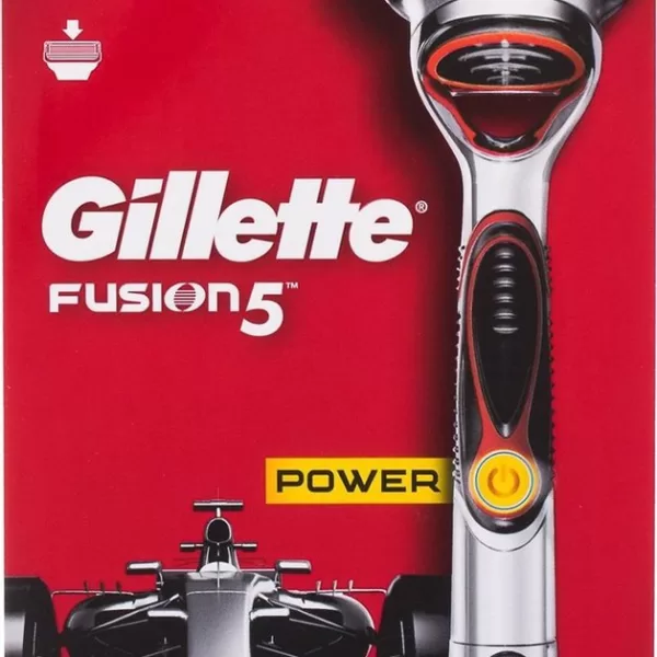 Gillette Fusion 5 Power Scheermes Houder met 1 Mesje en Batterij - Veilige Opberging en Oplaadfunctie - 1 Stuk