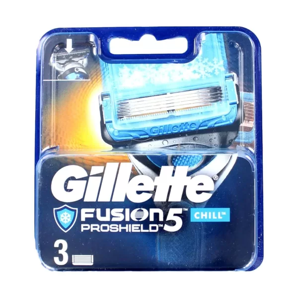 Gillette Fusion5 Proshield Chill Rasierklingen 3er Pack - Hochwertige Scheermesjes für eine sanfte Rasur, schnell & günstig bei Stuntpakker.nl