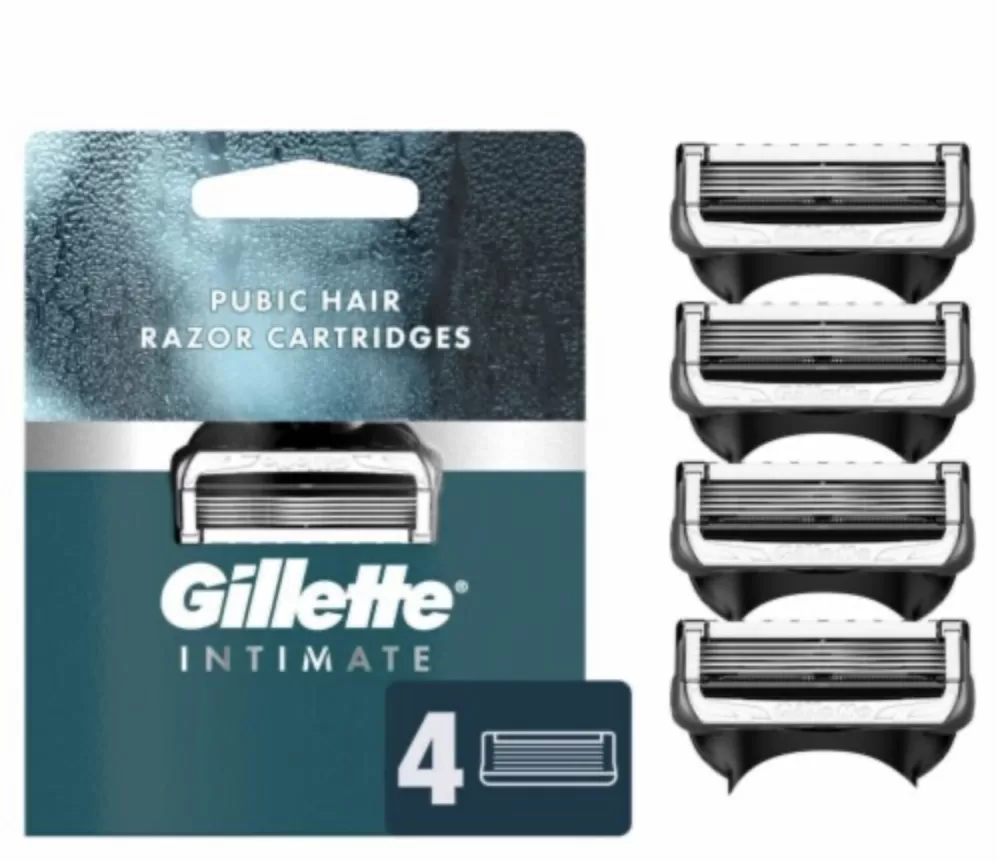 Gillette Intimate Rasierer – 4er Pack für sanfte und präzise Haarentfernung, ideal für empfindliche Haut – Hautfreundlich und effektiv