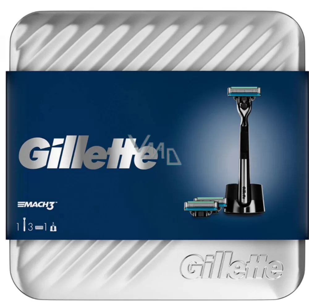 Gillette Mach3 Combi Deal: Scheersysteem + 17 Scheermesjes + 200ml Sensitieve Huid Scheergel - Glad Scheren, Minder Irritatie