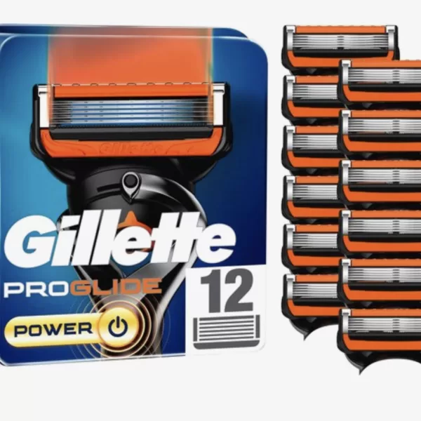 Gillette Proglide Power Rasierklingen für Männer, 12 Stück XXL Packung – präzise Rasur, sanft zur Haut, langlebig und leistungsstark