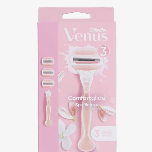 Gillette Venus Comfort Glide Scheermes met 3 Navullingen - Flexibele Scheerkop voor Zijdezacht Resultaat - 3 Scheerbladen