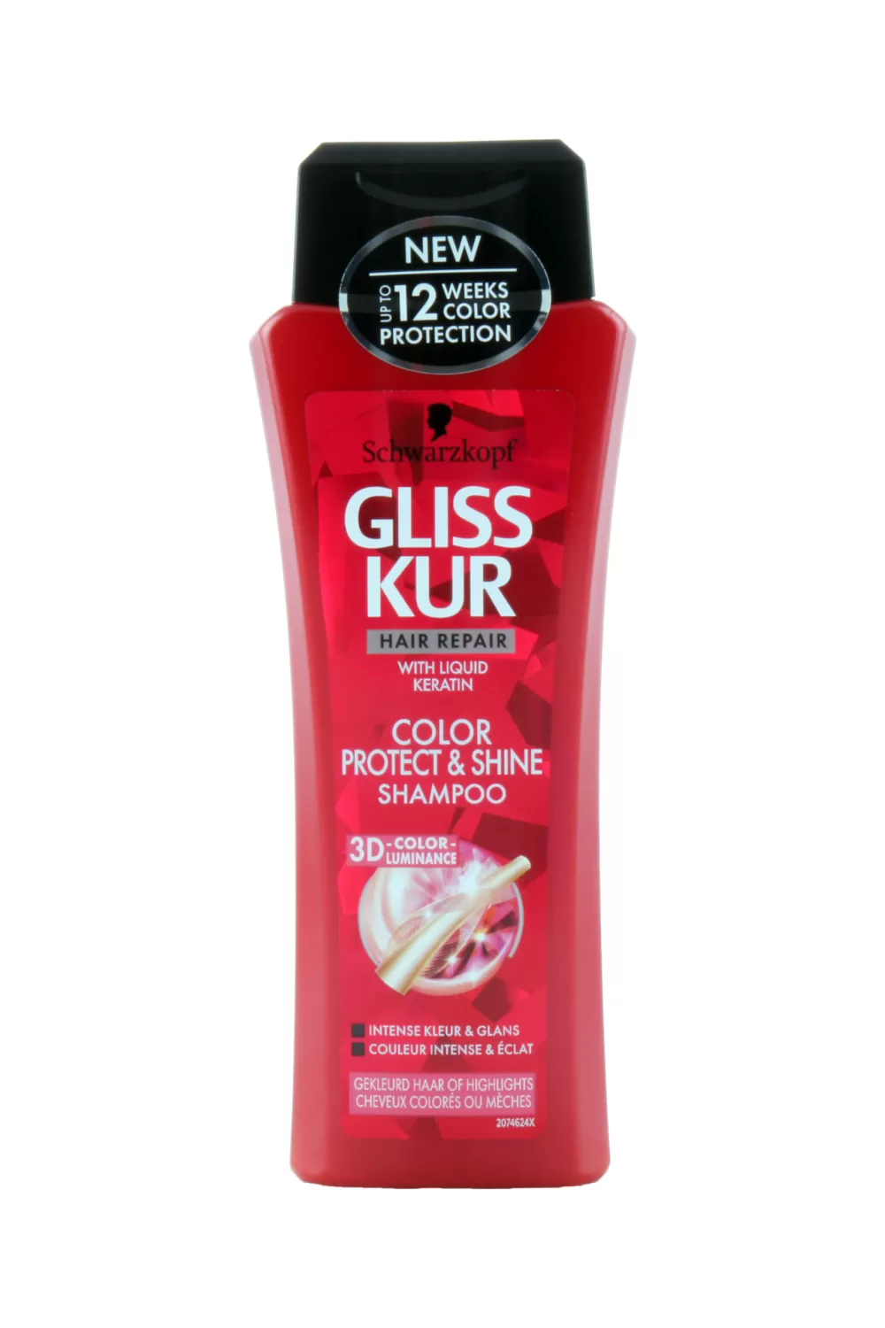 Gliss Kur Color Protect & Shine Shampoo 250ml - Farbschutz, Glanz & Pflege für coloriertes Haar, silikonfrei, revitalisierend