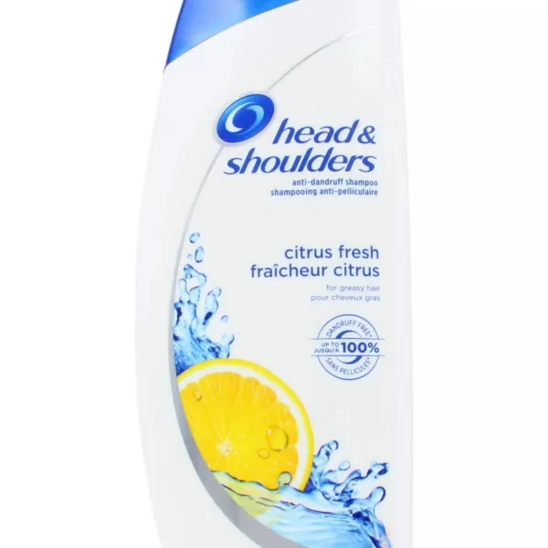 Head & Shoulders Citrus Fresh Anti-Dandruff Shampoo - Vet Haar, Jeukende Hoofdhuid, 100% Roosvrij, Dermatologisch Getest, 0% Ongewenste Ingrediënten