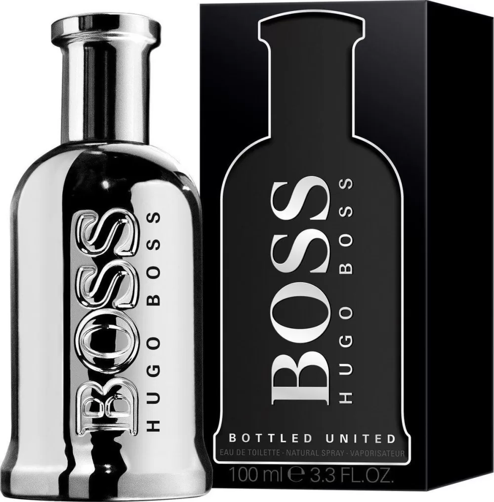 Hugo Boss Bottled United 100 ML Eau de Toilette - Herenparfum, Houtachtig Aromatisch, Topnoten Agathosma & Bloed Sinaasappel