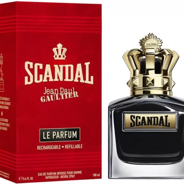 Jean Paul Gaultier Scandal pour Homme Le Parfum Refillable 100 ml - Intensives Eau de Parfum Spray für Herren - Duft von Jean Paul Gaultier