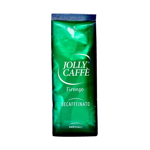 JOLLY Caffé Koffeinfrei 500g - Hochwertige 100% Arabica Bohnen, Intensiver Geschmack, Florentinischer Espresso-Genuss ohne Koffein