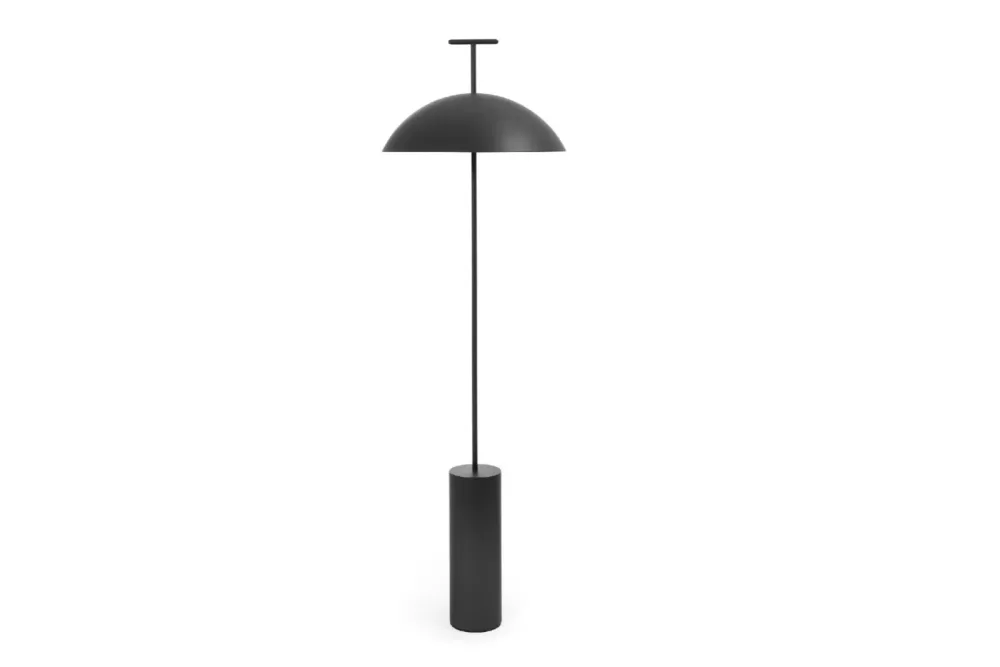 Kartell Geen-A Stehlampe Schwarz | Elegante Leselampe mit verstellbarem Lampenschirm & LED-Beleuchtung, stilvolles Design für jedes Zuhause