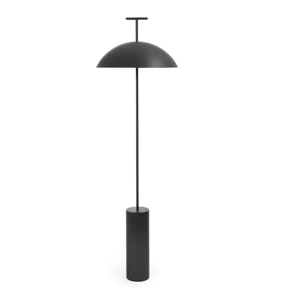 Kartell Geen-A Stehlampe Schwarz | Elegante Leselampe mit verstellbarem Lampenschirm & LED-Beleuchtung, stilvolles Design für jedes Zuhause