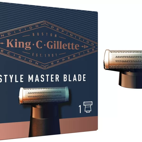 King C. Gillette StyleMaster 4D Scheermesje - Vervangbaar, 6 maanden scherp, Flexibele kop, Voor mannen, Voor precisieverzorging en trimmen