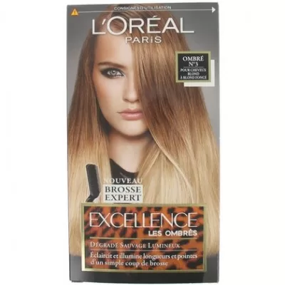 L’Oréal Excellence Ombré Haarfarbe Nr. 3 – Dauerhafte Farbnuance für strahlende Highlights & sanften Übergang, 1 Packung