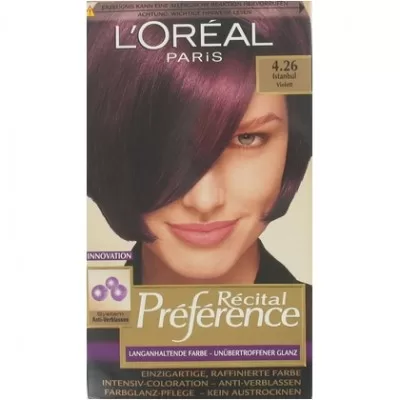 L’Oréal Haarfarbe Préférence 4.26 Istanbul Violet – Intensives Violett für strahlende, langanhaltende Farbe und glänzende Haare