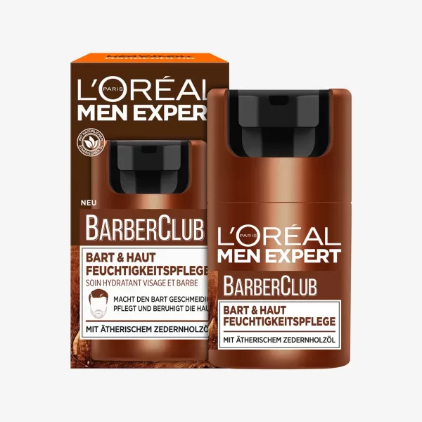 L'Oréal Men Expert Barber Club Dagcrème - Moisturiser met Cederhoutolie voor Baard & Huid - Voedt, Kalmeert & Dermatologisch Getest