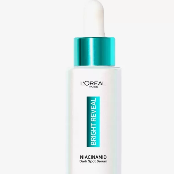 L'ORÉAL PARIJS Bright Reveal Niacinamide Serum, 30 ml - Hellt den Teint auf, bekämpft Unreinheiten, für strahlende Haut