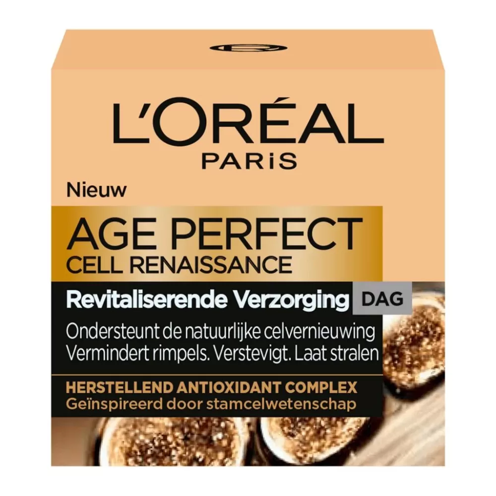 L'Oréal Paris Age Perfect Cell Renaissance Dagcrème 50 ML - Antioxidant, Verstevigend, Voedend voor Rijpere Huid, Rimpelvermindering, Stralend Resultaat