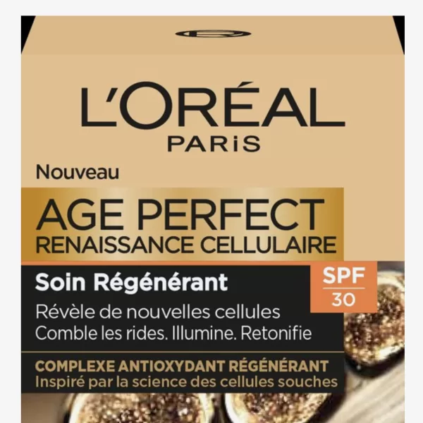 L'Oréal Paris Age Perfect Cell Renaissance Dagcrème SPF 30 - 50 ml, Antioxidant, Vermindert Rimpels, Verstevigend voor Rijpere Huid