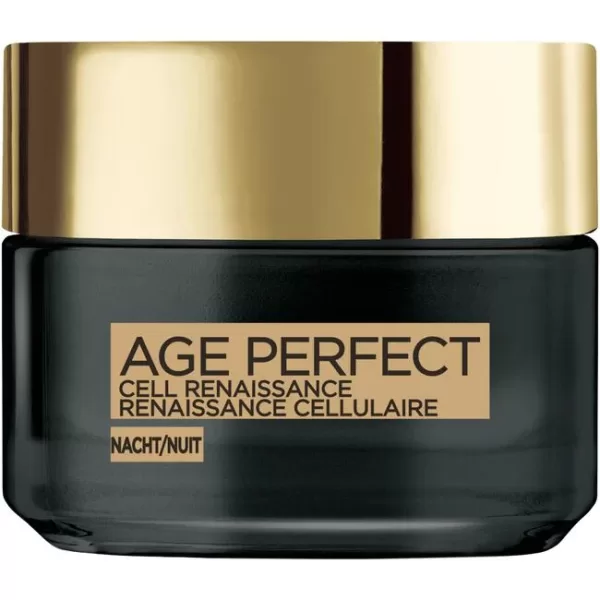 L'Oréal Paris Age Perfect Cell Renaissance Nachtcrème 50ml - Antioxidant, Verstevigend, Rimpelvermindering, Voor Rijpere Huid