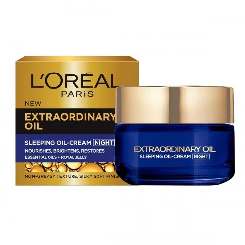 L'Oréal Paris Age Perfect Extraordinary Oil-Cream Nacht 50ml - Voedende Oliecrème met Lavendel & Jasmijn voor Stralende Huid