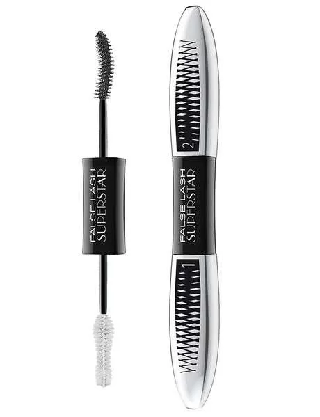 L'Oreal Paris False Lash Superstar Mascara - Volumen & Länge, wasserfest, für dramatische Wimpern, 10 ml - Augen Make-up Produkt