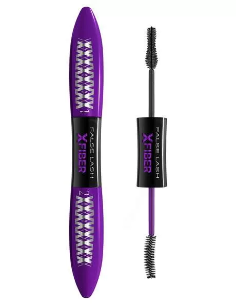 L'Oreal Paris False Lash X-Fiber Mascara - Volumen & Länge für dramatische Wimpern, wasserfest, 2-in-1 Formel, ideal für den Alltag