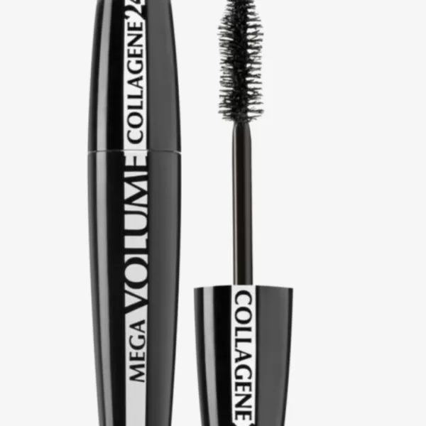 L’Oréal Paris Mega Volume Collagene 24H Mascara - Extra Black, Langhoudend, Volumizing, Innovatieve Borstel, Voor Intense Wimperlook