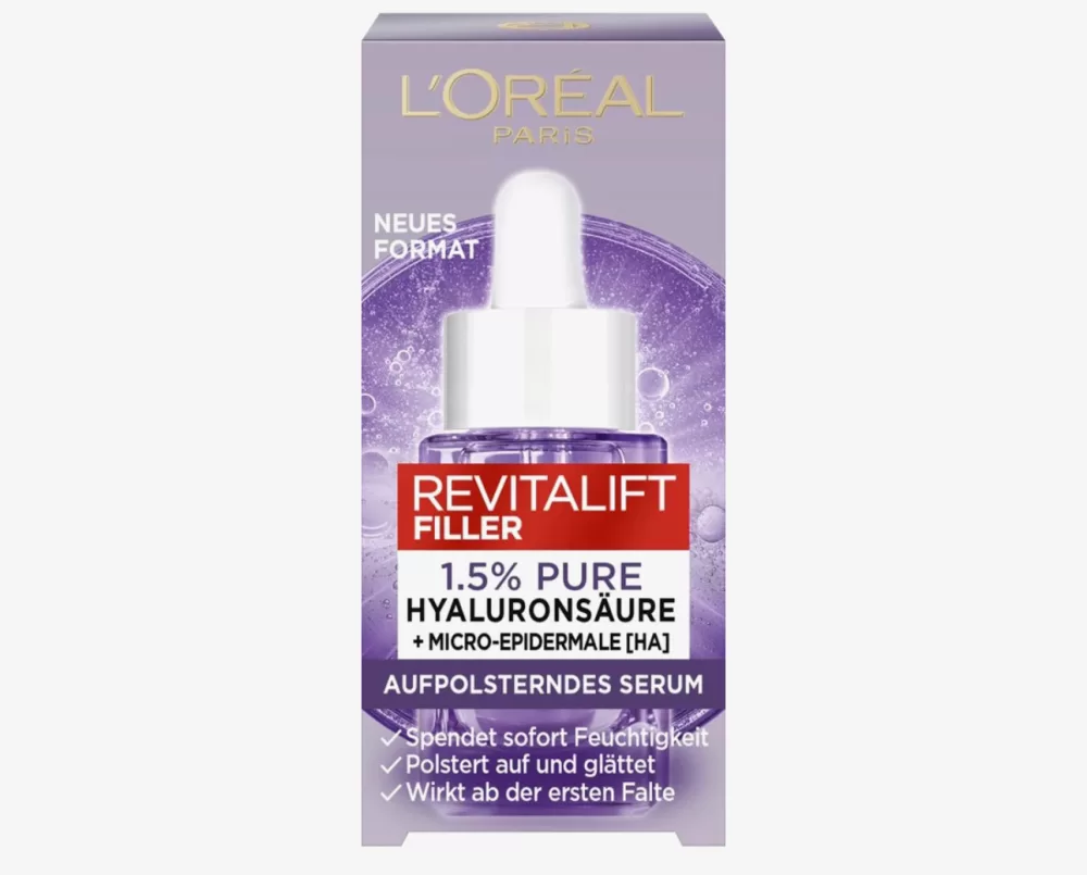 L'ORÉAL PARiS Revitalift Filler Serum 15ml - Antirimpel, 1,5% Hyaluronzuur, Hydraterend, Voller Huid, Rimpelvermindering