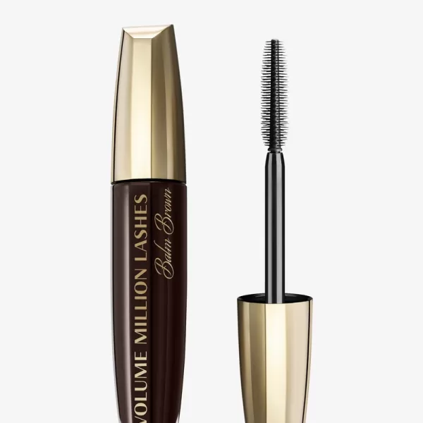 L'Oréal Paris Volume Million Lashes Balm Brown - Bruine Hypoallergene Mascara met Natuurlijke Ingrediënten - 8.9 ml Verzorgende Volume Mascara