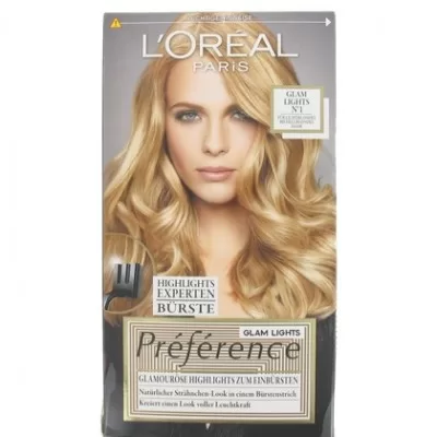 L’Oréal Haarverf Préférence Glam Lights Nr. 1 – Strahlendes Farbspiel für glänzende, lebendige Haarsträhnen, 100ml