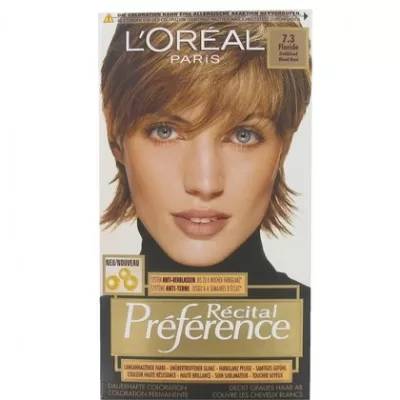 L'Oréal Haarfarbe Préférence 7.3 Floride Goudblond - Strahlendes Goldblond, langanhaltende Farbe, Pflegeformel für schönes Haar