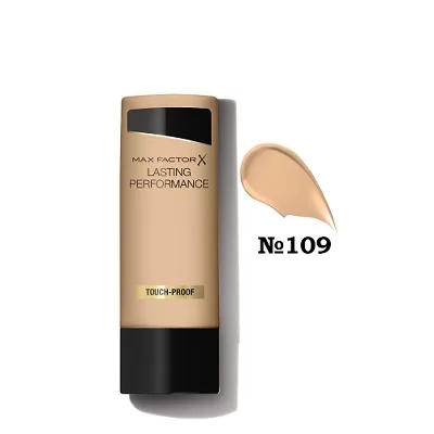 Max Factor Lasting Performance Touch-Proof Foundation 109 - 8 uur langdurige dekking, smetbestendig, vloeibare basis, 35ml