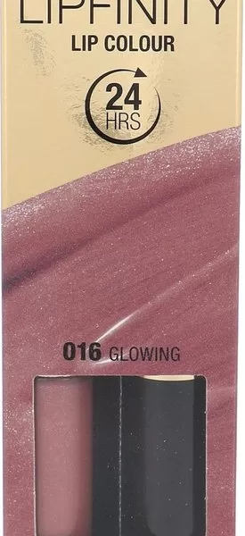 Max Factor Lipstick Lipfinity 016 Glowing - 24 uur long-lasting, hydraterende balsem, rijke kleur, comfortabele applicatie, perfect voor elke gelegenheid