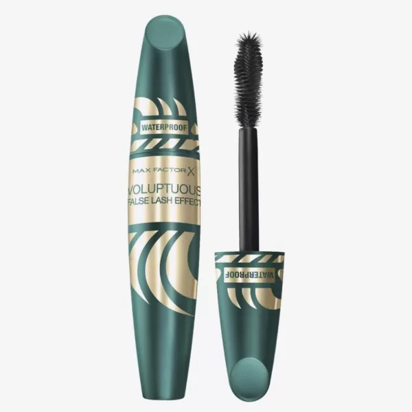 Max Factor Voluptuous False Lash Effect Waterproof Mascara - Schwarz, Volumen & Halt, Perfekte Wimpern, Langanhaltend, Augen-Make-up