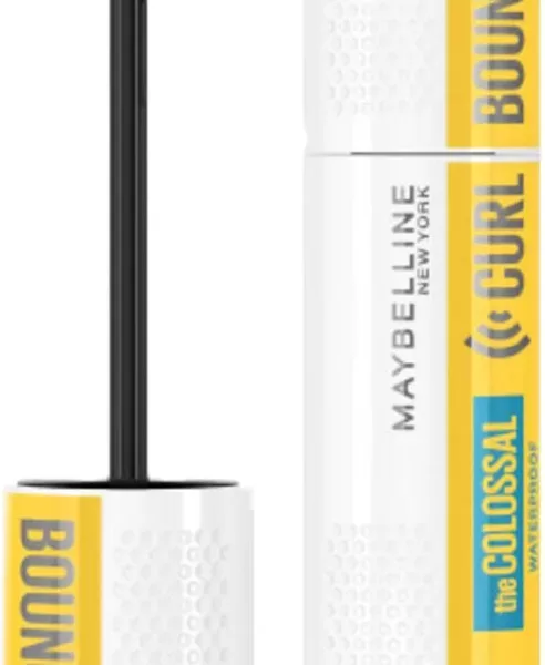 Maybelline Colossal Curl Bounce Waterproof Mascara - Mega Volume, Very Black, 10ml, Vegan, Langhoudend, Krullend Effect, 3 Stuks