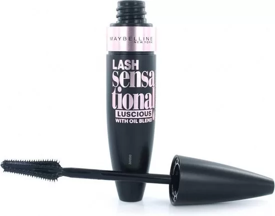 Maybelline Lash Sensational Luscious Mascara 03 Very Black - Volumen mit pflegenden Ölen - 9,5 ml - für voluminöse Wimpern