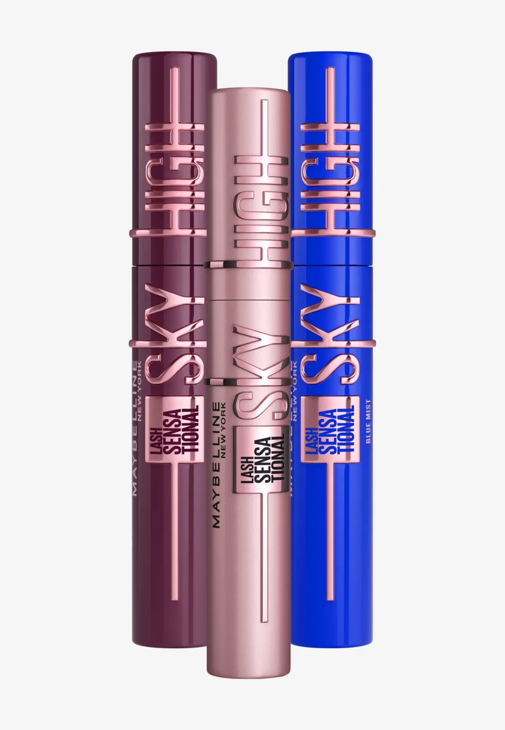 Maybelline Lash Sensational Sky High Mascara - Very Black, Blue Mist, Burgundy Haze - Lengte & Volume, Geschikt voor Gevoelige Ogen, Ophthalmologisch Getest