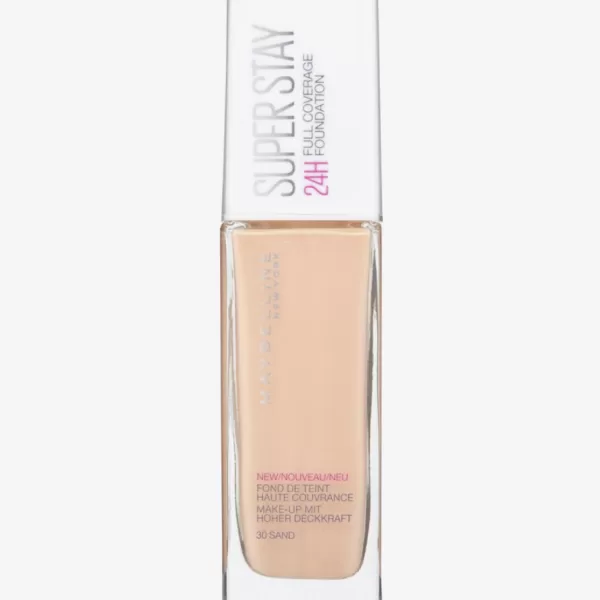 Maybelline SuperStay 24H Foundation - 030 Sand, Hoogdekkende, Langdurige, Waterproof, Matte Finish, Geschikt voor Alle Huidtypes