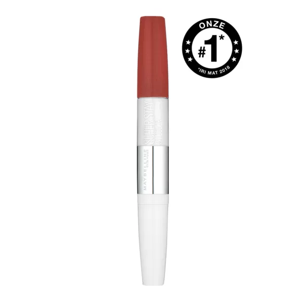 Maybelline Superstay 24H Lippenstift 760 Pink Spice – Langhaltend, intensiver Farbton, 2-in-1 mit Lipbalsam, perfekt für den Alltag