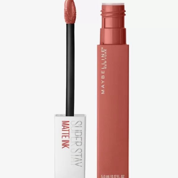 Maybelline Superstay Matte Ink Lippenstift - 130 Self-Starter - Langanhaltende Nude-Farbe für perfekten Look - 5 ml