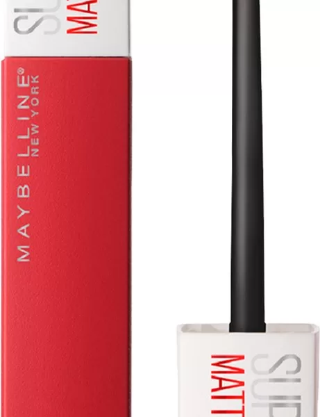 Maybelline SuperStay Matte Ink Lipstick 20 Pioneer - Rood, Langhoudend, Matte Liquid Lippenstift - 5 ml (3 stuks)