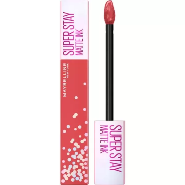 Maybelline SuperStay Matte Ink Lipstick 400 Show Runner - 2 Stuks, Langhoudend, Perfecte Dekking, Birthday Edition, Masker-vriendelijk