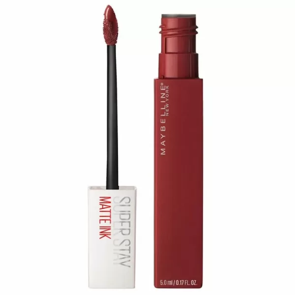 Maybelline SuperStay Matte Ink Liquid Lipstick 50 Voyager - 2 stuks, 16 uur houdbaar, Intense kleur, Matte finish, Perfecte applicator