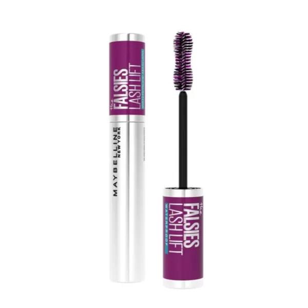 Maybelline The Falsies Lash Lift Waterproof Mascara - Mega Volume & Bouncy Krul, Very Black für Non-Stop Wimpern