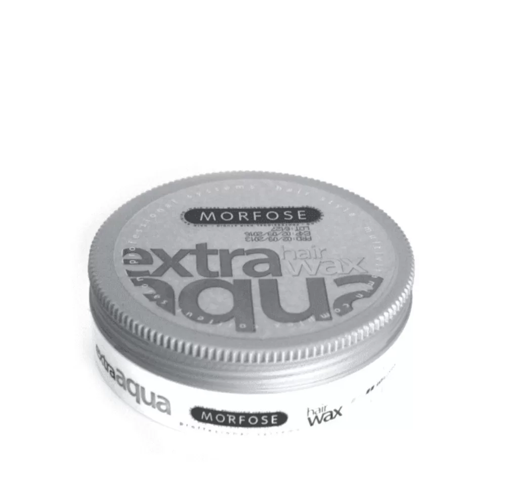 Morfose Extra Aqua Haarwax 175ml - Flexibele Styling, Natuurlijke Glans, Geschikt voor Droog & Nat Haar, Unieke Kaugomballen Geur