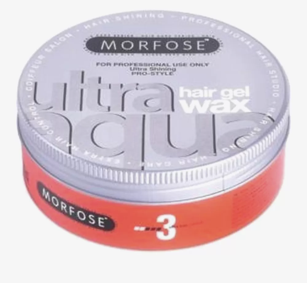 Morfose Ultra Aqua Gel Haarstyling Wax 150ml - Flexibel Halt, natürliche Glanz, Erdbeerduft, Fixierung Level 3, für kreative Frisuren