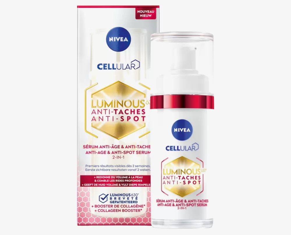 NIVEA Cellular LUMINOUS630 Anti Age Serum - Verstevigt Huid, Vermindert Pigmentvlekken & Rimpels - Voor Rijpere Huid - 30ml