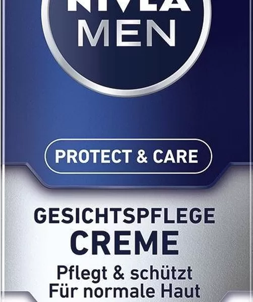 NIVEA MEN Protect & Care Gezichtscrème 75 ml - Hydraterende Dagcrème voor Mannen met Aloë Vera, 24 uur Bescherming en Verzachting