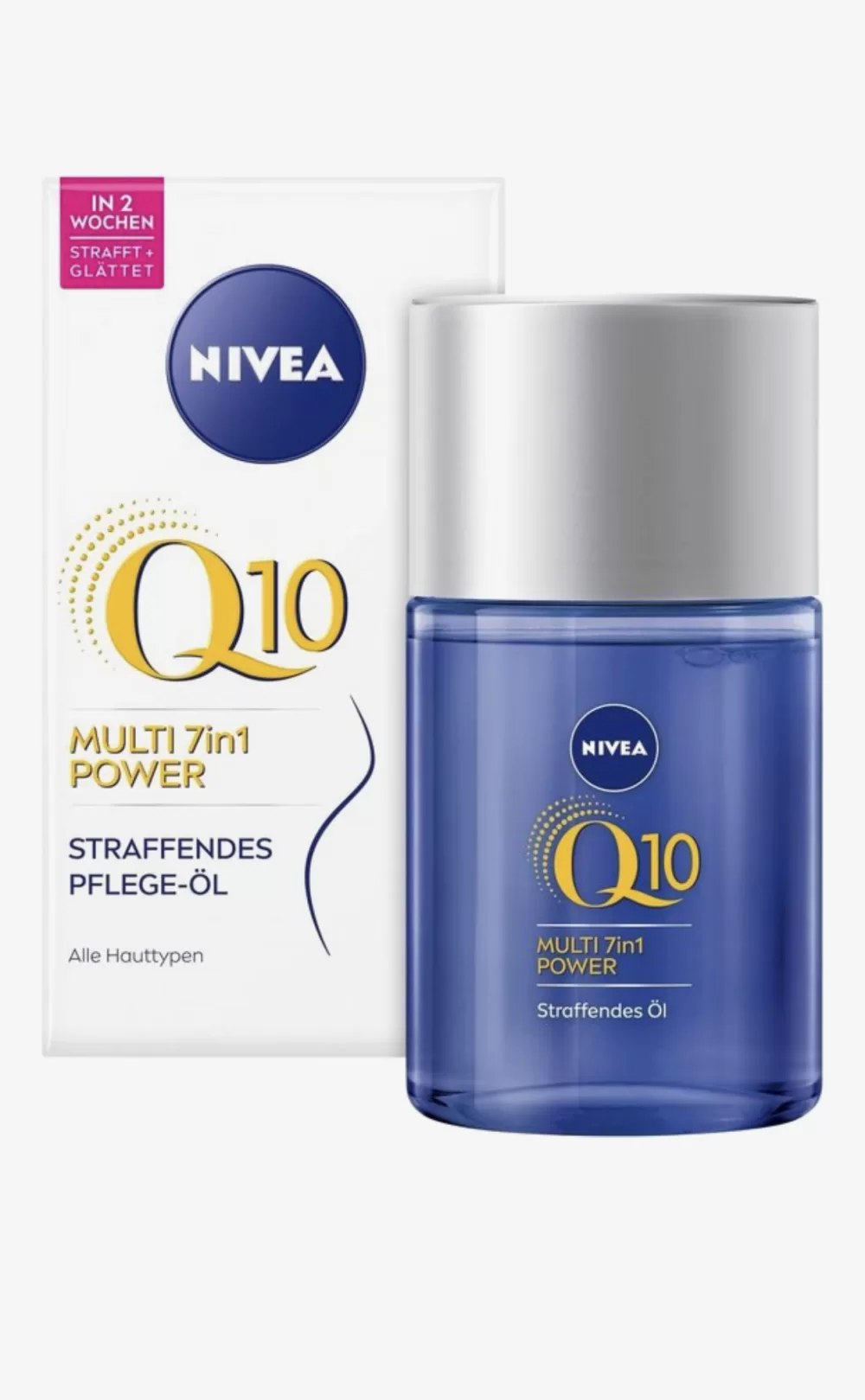 NIVEA Q10 7in1 Verstevigende Body Olie 100ML – Voedt, verstevigt, egaliseert huidskleur, vermindert striae, dermatologisch goedgekeurd